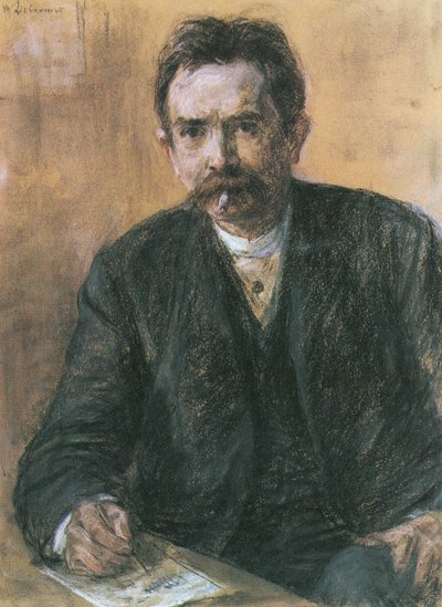 Porträt des Schriftstellers Eduard Grisebach von Max Liebermann